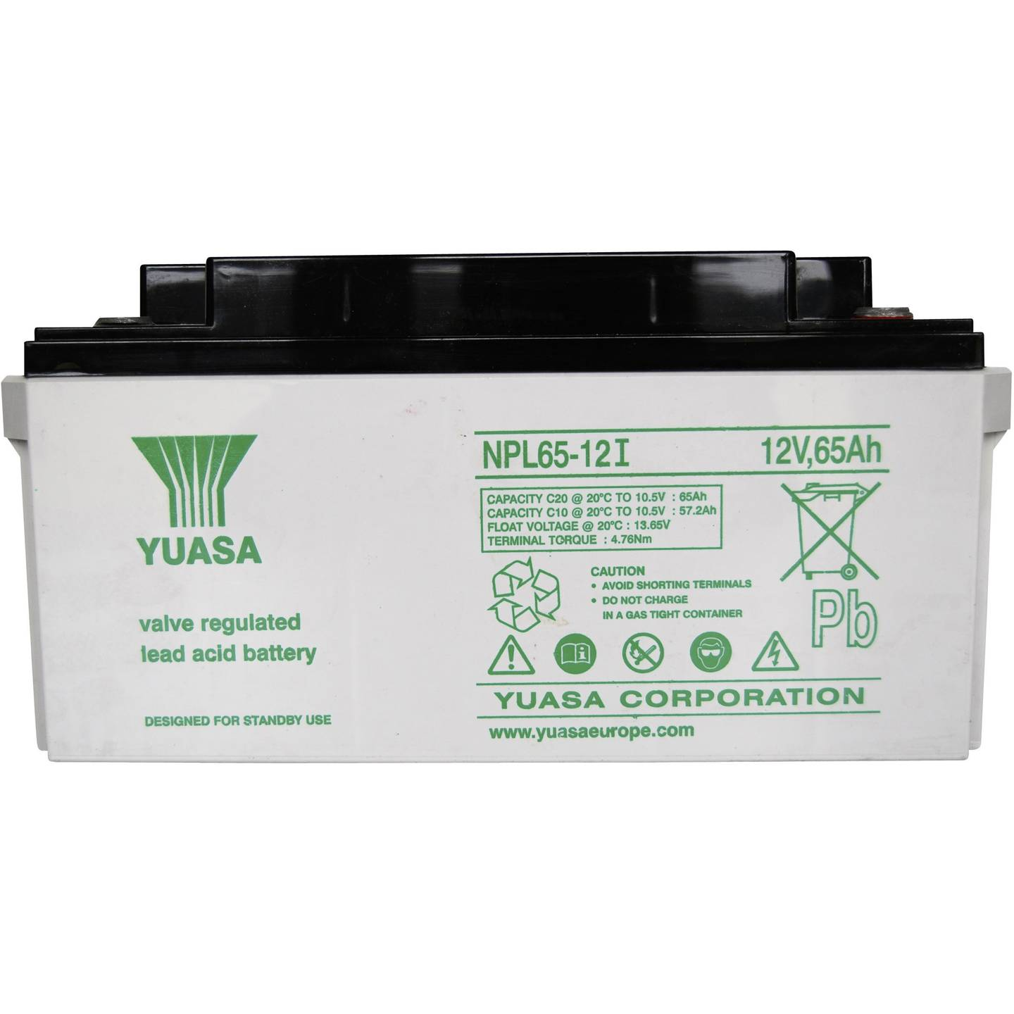 B-Ware Yuasa Bleiakku Speicherbatterie 12 V 65 Ah Agm M6 Schraubanschluss Wartungsfrei - 4016138323795