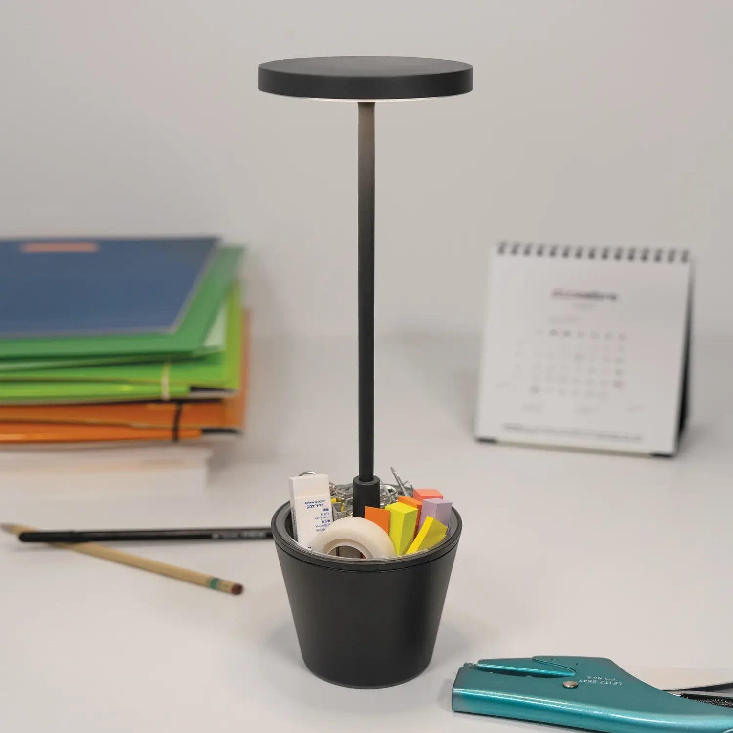 B-Ware Zafferano Tischleuchte Lampe Akku Led Poldina Reverso Grau Aluminium 35 Cm Ip54 - 8054144509037