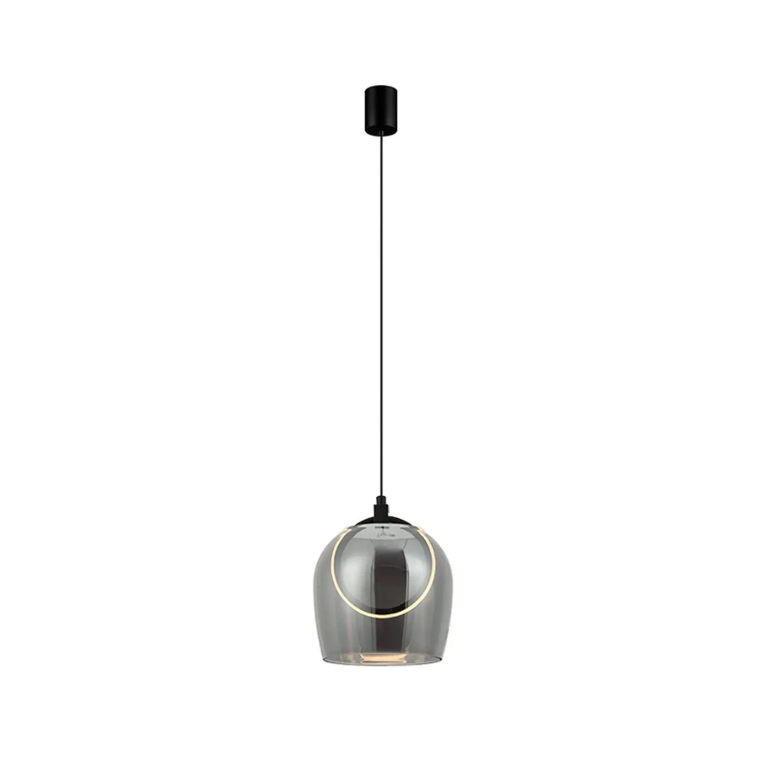 B-Ware Zambelis Hängeleuchte Pendelleuchte Led Glas Rauchgrau 1 Flammig 23078 20 Cm - 5212031011893