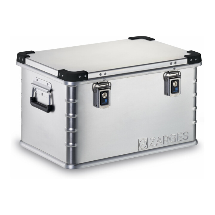 Zarges Aluminiumbox Kiste Mini Plus60l Box Dichtung Federfallgriff 600x400x330mm B-Ware