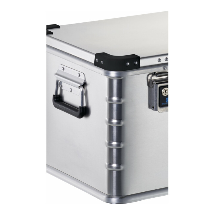 Zarges Aluminiumbox Kiste Mini Plus60l Box Dichtung Federfallgriff 600x400x330mm B-Ware