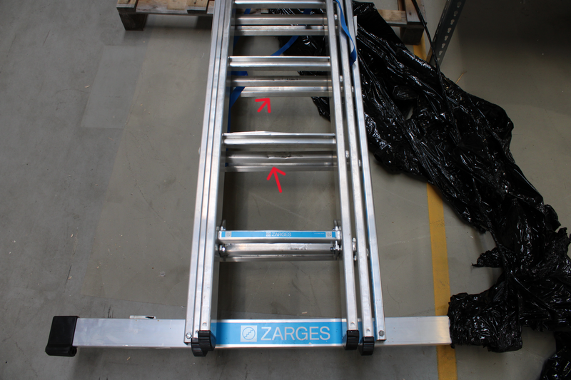 Zarges Leiter Mehrzweckleiter Stehleiter 3x14 Stufen Aluminium Siehe Text/Fotos C-Ware - 4003866415816