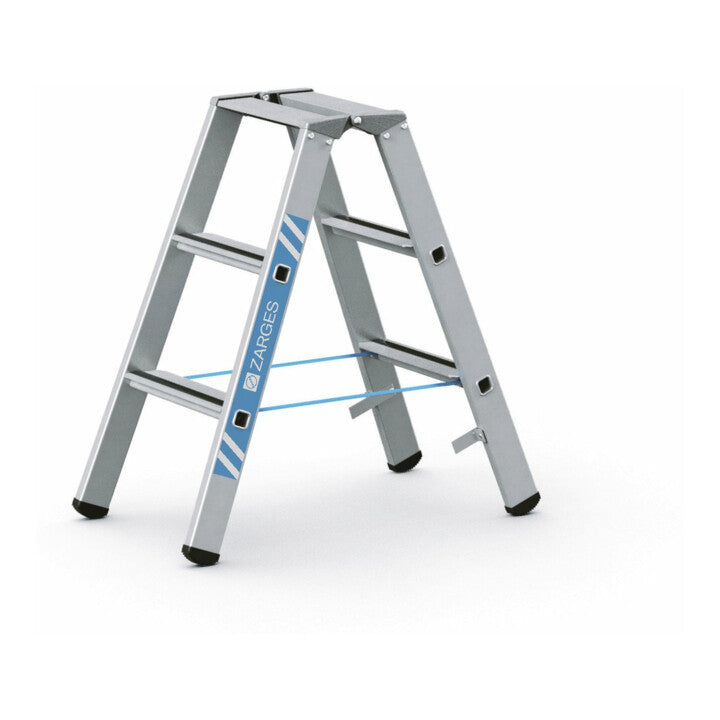 ZARGES Stehleiter Trittleiter Saferstep B LM Stufenleiter 2 x 3 Stufen 0,88m - 4003866413034