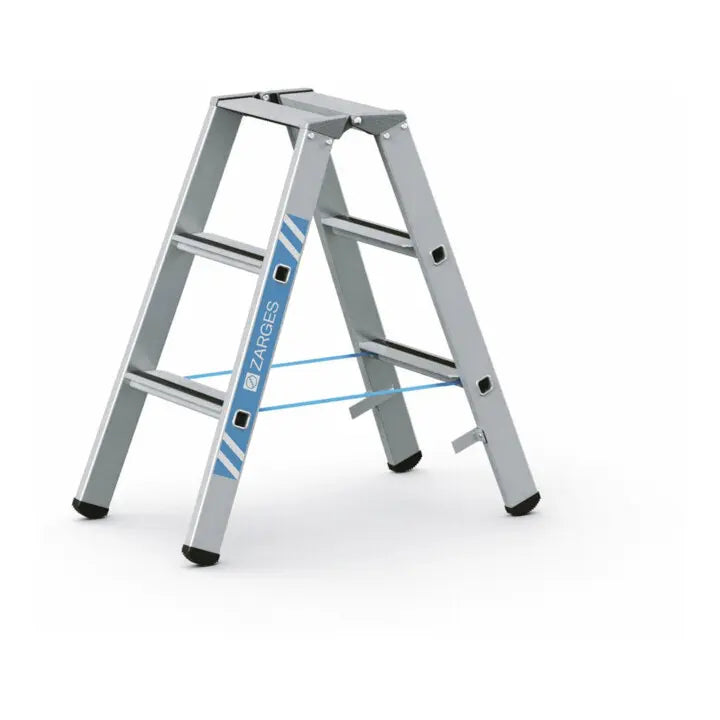 B-Ware Zarges Stehleiter Trittleiter Saferstep B Lm Stufenleiter 2 X 3 Stufen 0,88m - 4003866413034
