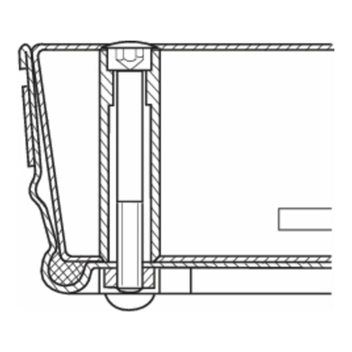 ZARGES Schachtabdeckung Abdeckung Schacht Stahl verzinkt 500 x 500 mm EPDM - 4003866470310