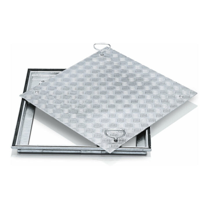 B-Ware Zarges Schachtabdeckung Abdeckung Stahl Verzinkt 600 X 400 Mm Außenmaß 760 X 560