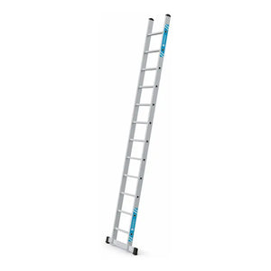 B-Ware Zarges Anlegeleiter Stehleiter Leiter Sprossen Aluminium 3,61 M 12 Sprossen
