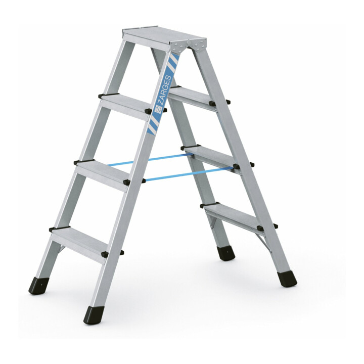 B-Ware Zarges Stehleiter Trittleiter X Lstep B Lm Stufenleiter 2x4 Stufen Aluminium - 4003866412648