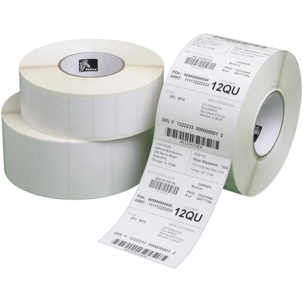 B-Ware Zebra Etiketten Rolle Thermodirekt Permanent Haftend 102x152mm 5700 Stück - 2050009135935