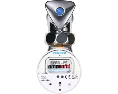 B-Ware Wasserzähler Zähler Ventilzähler Minomess Kaltwasser Aufputz Zenner Mc 30°C  - 4001471672563
