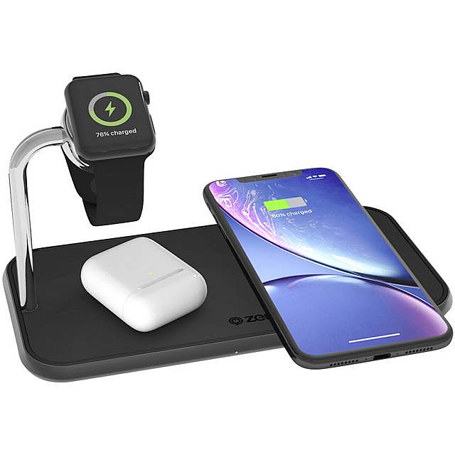 B-Ware Zens Induktions Ladegerät 2000 M A Dual Qi Apple Watch Zedc05 B Schwarz - 8438476142412