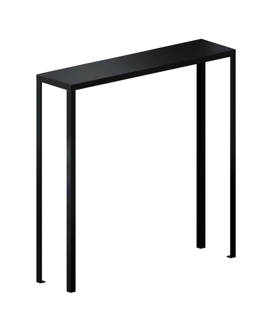 Zeus Konsolentisch Tisch Konsole Schwarz Linoleum Tischplatte Stahlgestell Deko B-Ware - 8058647174174