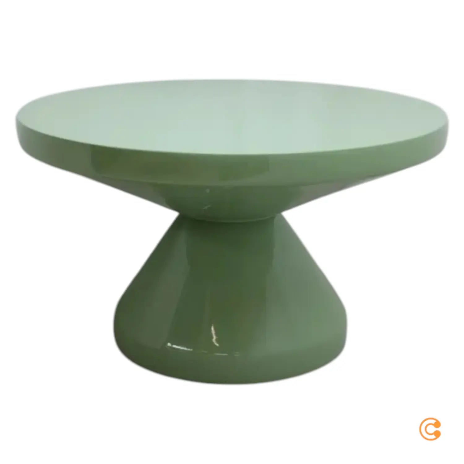 B-Ware Pols Potten Zig Zag Kaffeetisch Olivgrün/ H35xø60cm Tisch Möbel Siehe Text/Foto - 8718142065055