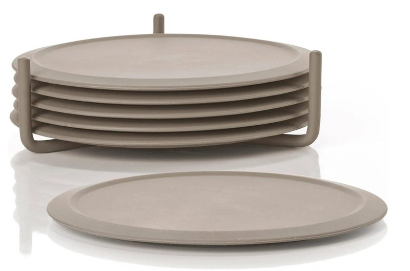 Zone Denmark Singles Glasuntersetzer Untersetzer Taupe ø10cm Tischschutz 6er Set B-Ware - 785302428547