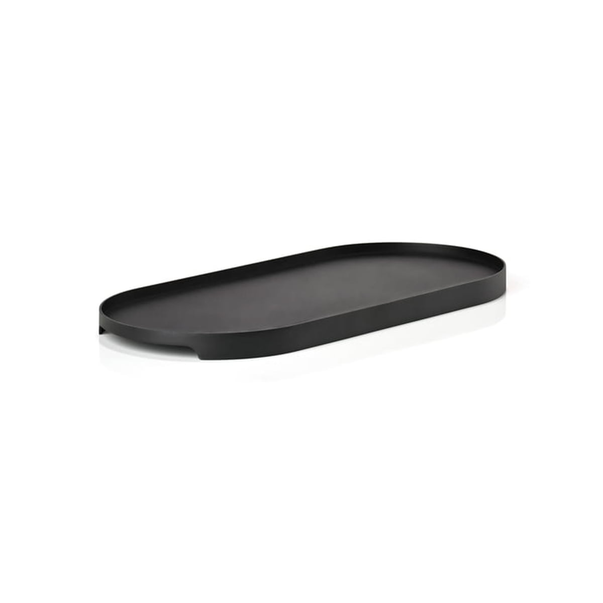 B-Ware Zone Denmark   Singles Metall Tablett Oval 16 X 35 Cm Schwarz Küchentablett - 5722003320408