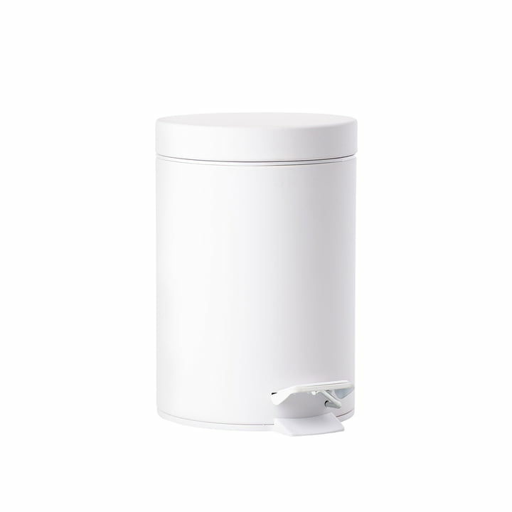 B-Ware Zone Denmark Solo Mülleimer Pedaleimer Eimer Badezimmereimer 3 L Weiß Matt853 - 5708760614202