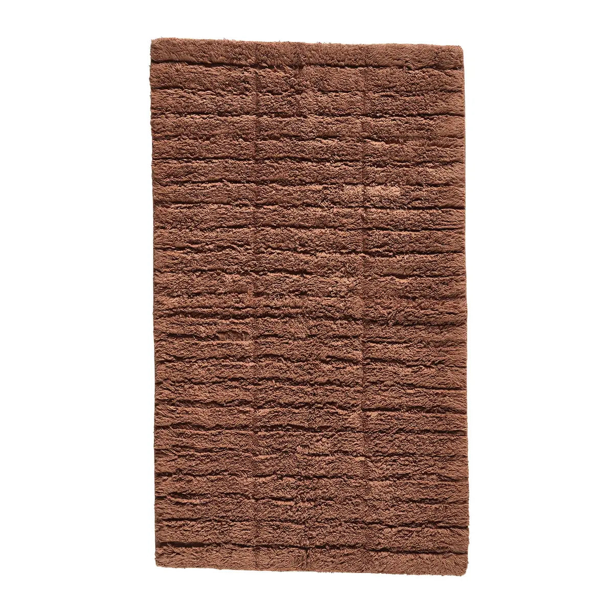 B-Ware Zone Denmark Badezimmermatte Badteppich Tiles Kachelmuster 80x50cm Terracotta - 5722000315698