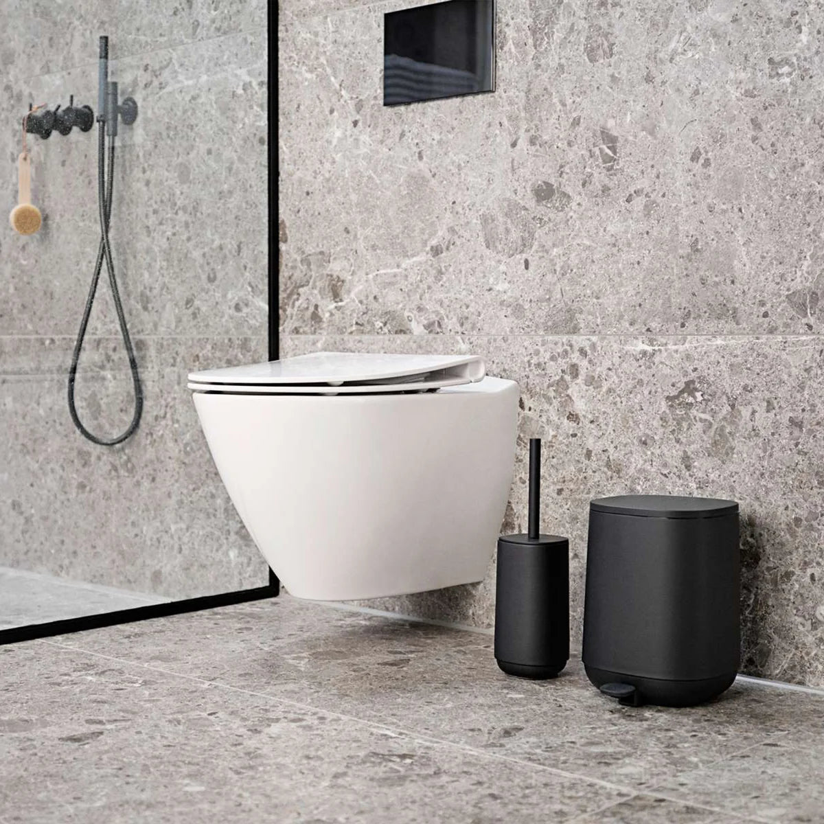 Zone Denmark Tretmülleimer Abfalleimer Mülleimer 3 l schwarz Badezimmer - 5722000281214