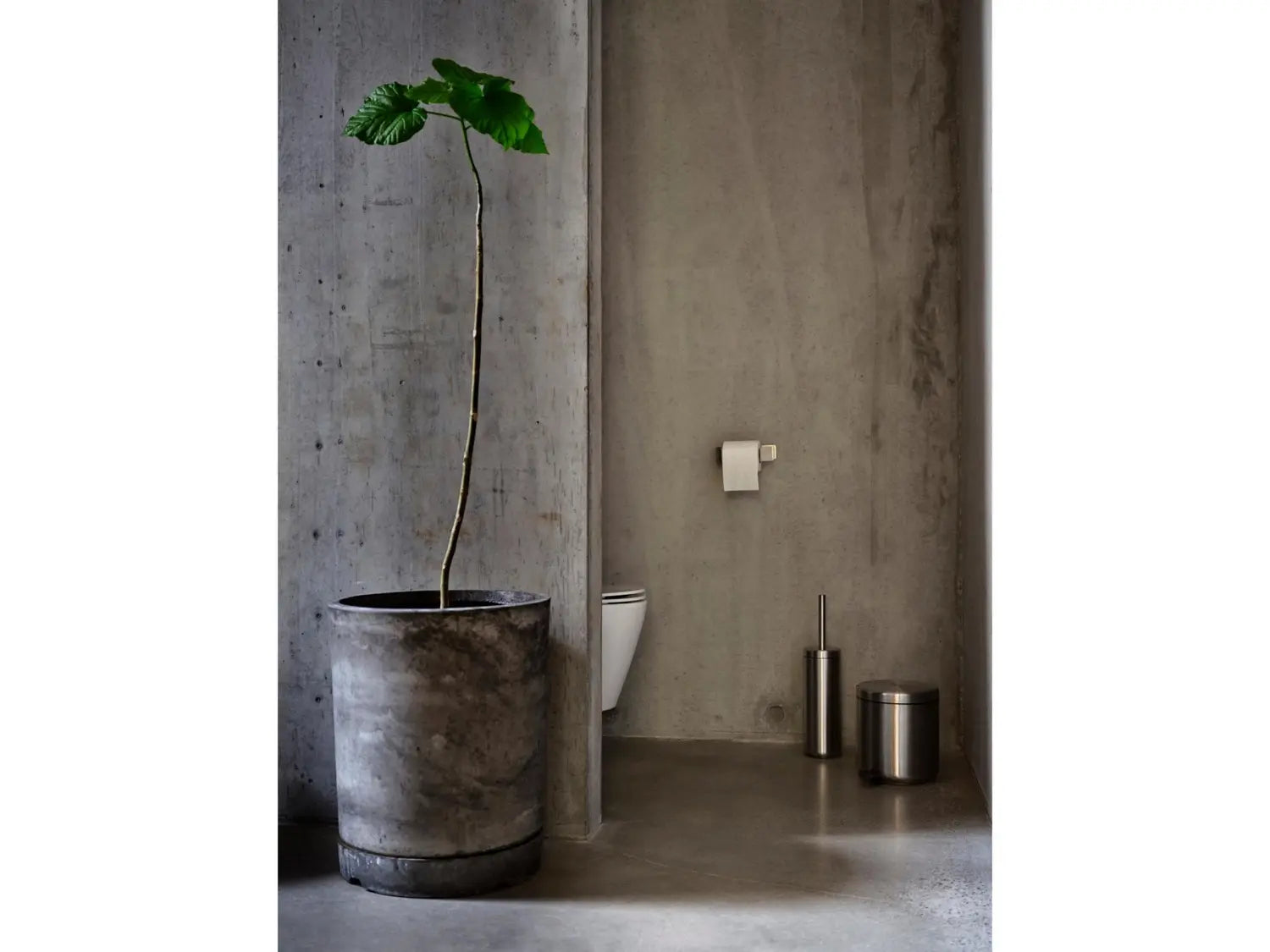 B-Ware Zone Denmark Mülleimer Abfalleimer Ume Stahl Silber 4 L Pedal Höhe 22cm ø 19,5cm - 5722000347927