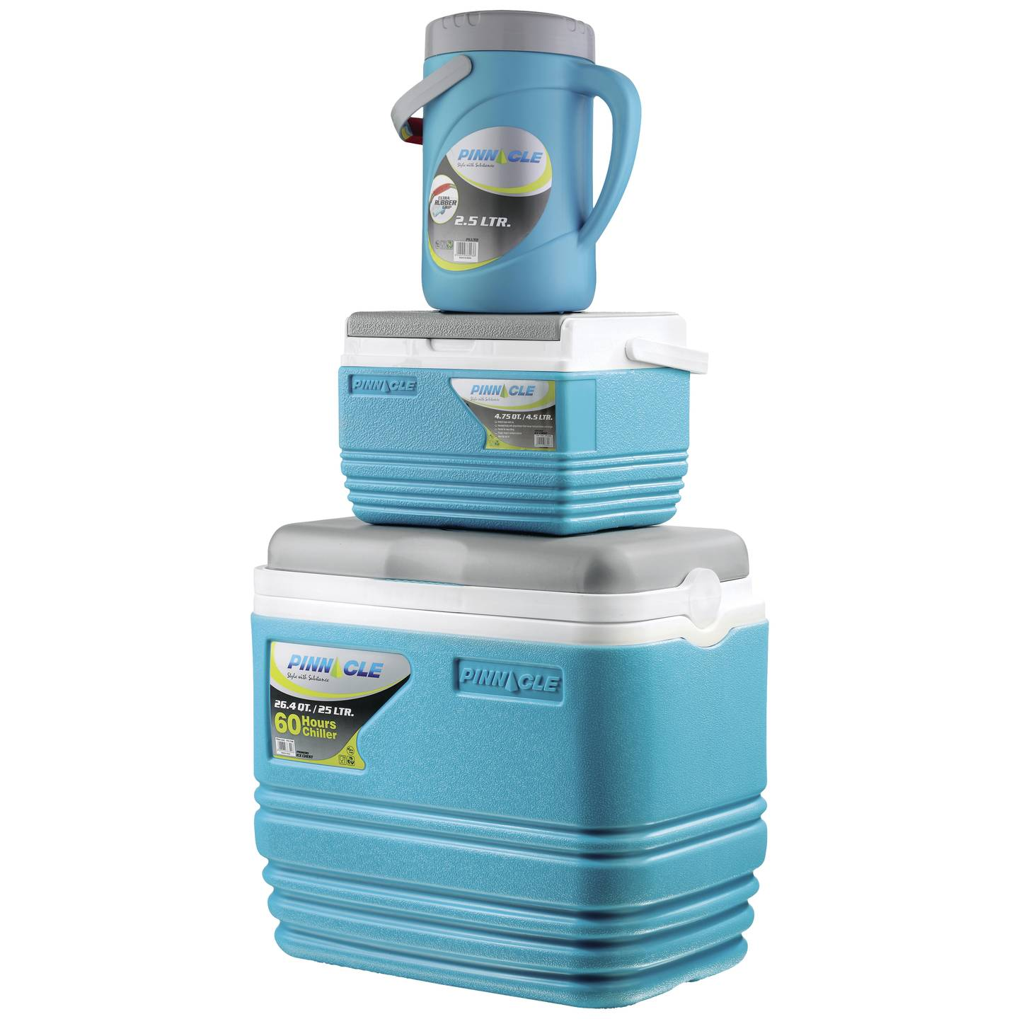 B-Ware Zorn Kühlbox Set Kombi Box Eisbox Blau Grau 25 L 45 L 20 L Speisen Getränke - 4251702500442