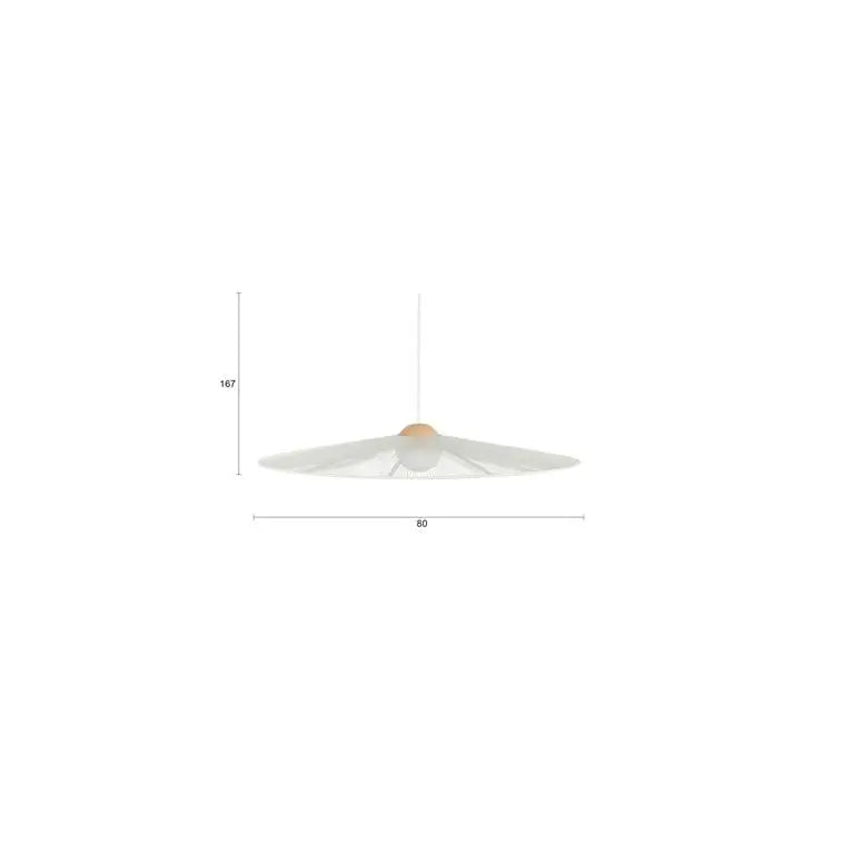 B-Ware Zuiver Belle Hängeleuchte Pendelleuchte Lampe Rund 80cm Beige Eisen - 8718548093645