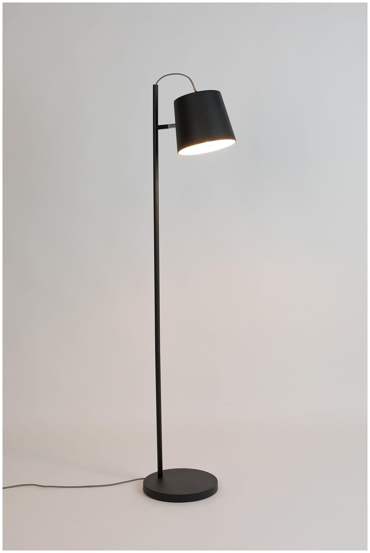 Zuiver Stehleuchte Lampe BUCKLE HEAD schwarz höhenverstellbar Fußschalter 150 cm - 8718548006324