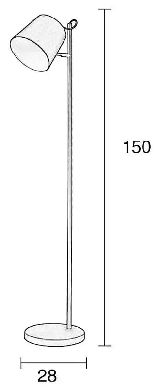 B-Ware Zuiver Stehleuchte Lampe Buckle Head Schwarz Höhenverstellbar Fußschalter 150 Cm - 8718548006324