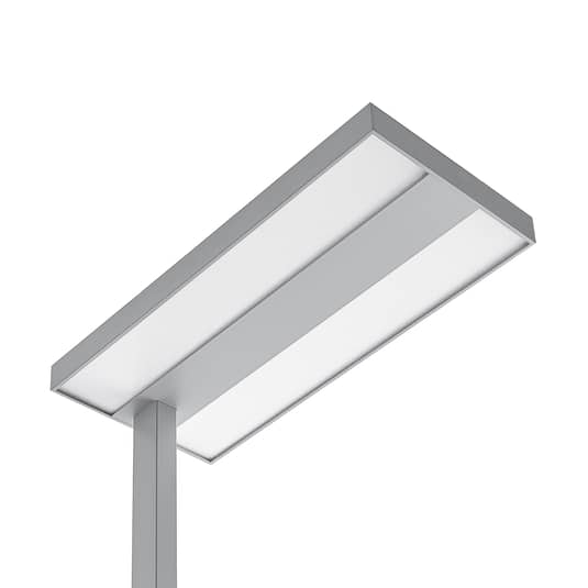 ELC Curina LED-Büro-Stehleuchte Stehlampe Standleuchte Leuchte LED Dimmer silber
