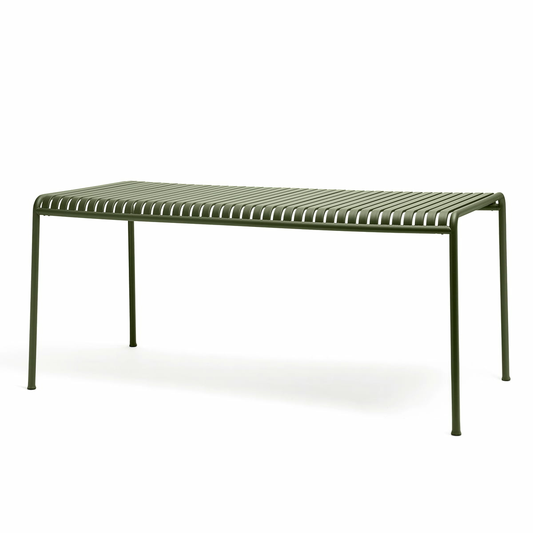 Hay Palissade Tisch Esstisch Gartentisch rechteckig 170 x 90 cm Stahl olivgrün
