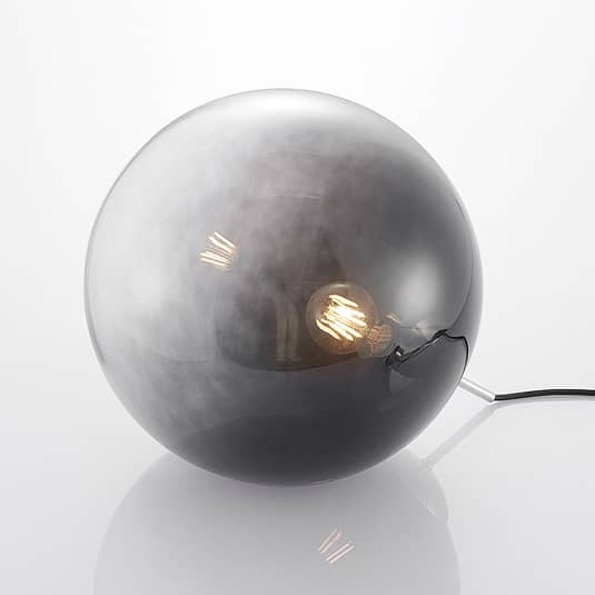 Lindby Robyn Glas-Pendelleuchte Pendellampe Lampe Leuchte einflammig silber