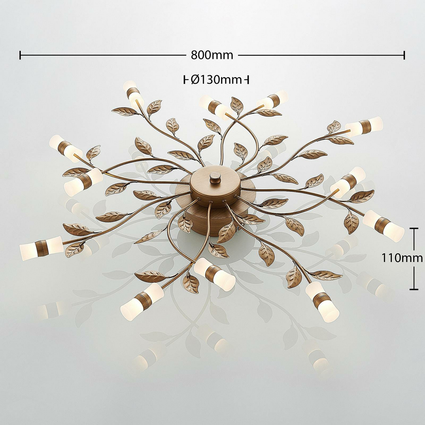 Lindby Bentas LED-Deckenleuchte Deckenlampe Deckenlicht Leuchte Metall bronze32