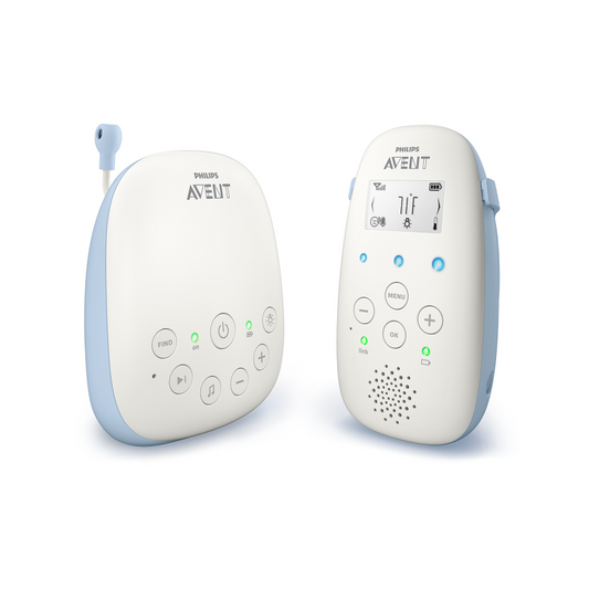 Philips Avent Babyphone DECT SCD715/26 Babyfone Temperatursensor Nachtlicht weiß