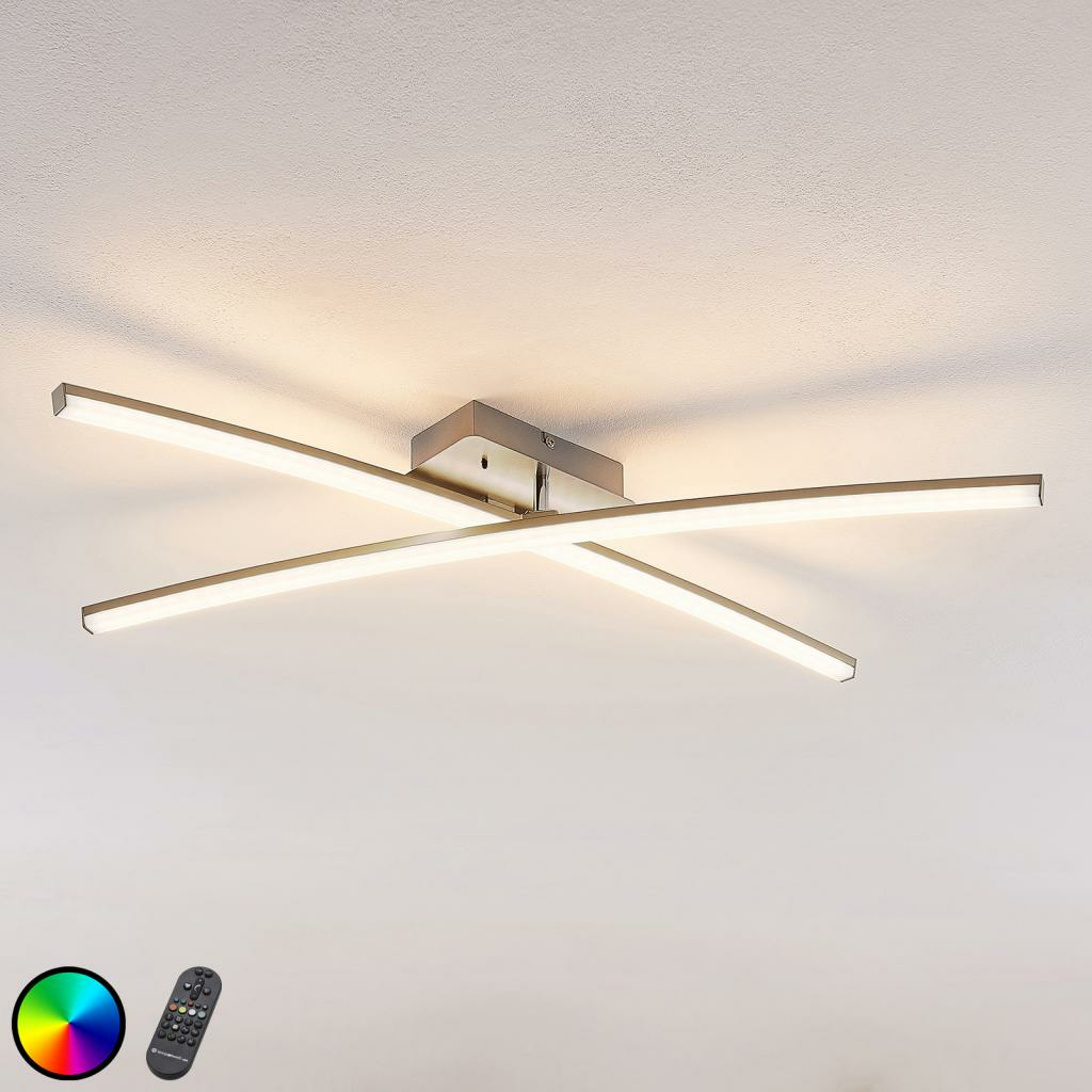Lindby LED-Deckenlampe Deckenlampe Lampe Leuchte Trevon mit Fernbedienung A+