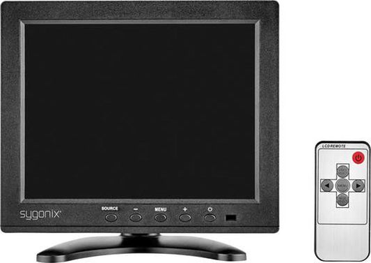 Sygonix 16885X1 LCD Überwachungsmonitor Bildschirm Monitor 20,3 cm Fernbedienung
