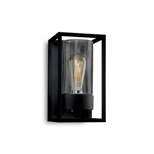 Moretti Luce Außenwandleuchte Lampe Leuchte Wandlampe Cubic³ 3365 schwarz/klar